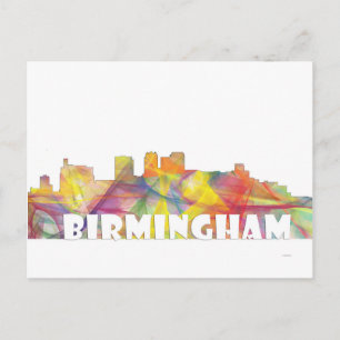 CARTÃO POSTAL BIRMINGHAM ALABAMA SKYLINE MCLR2
