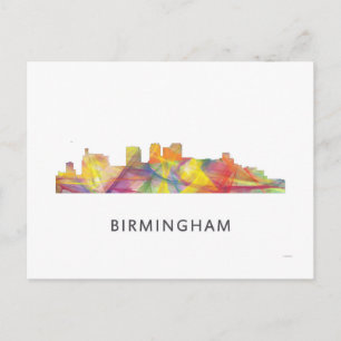 CARTÃO POSTAL BIRMINGHAM ALABAMA SKYLINE WB1