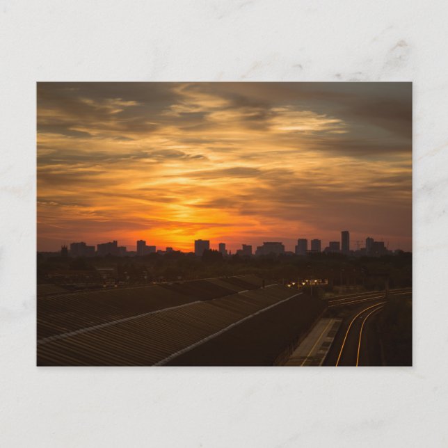 Cartão Postal Birmingham Sunset (Frente)