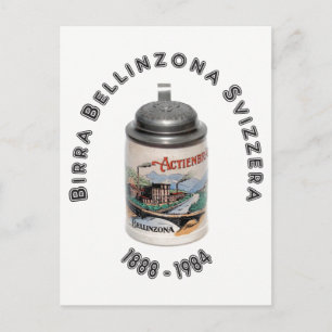 Cartão Postal Birra Bellinzona Svizzera Postkarte