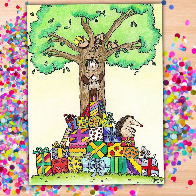 Cartão Postal BIRTHDAY APRESENTA cartão-postal de Nicole Janes (Criador carregado)