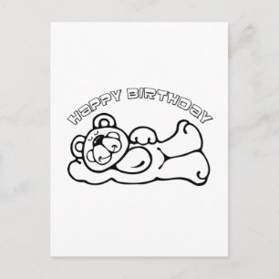 Cartão Postal Birthday Bear