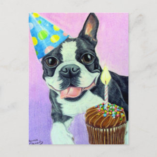 Cartão Postal Birthday Boston
