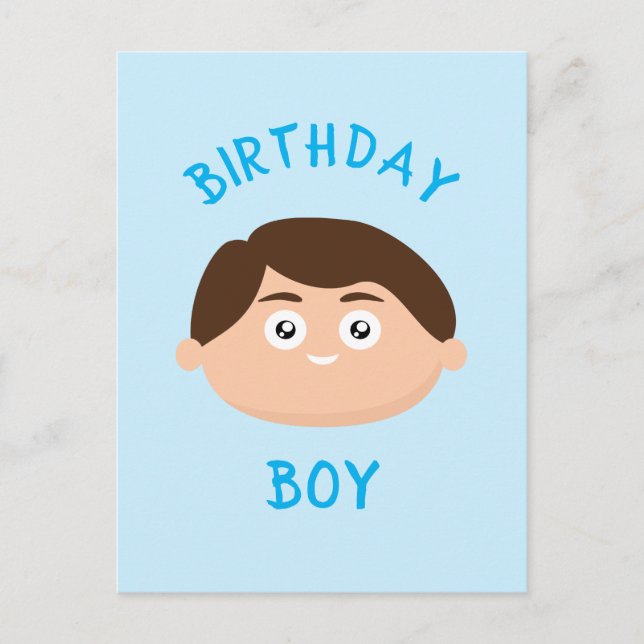 Cartão Postal Birthday Boy (Frente)