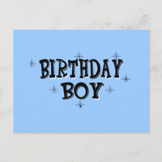 Cartão Postal Birthday Boy