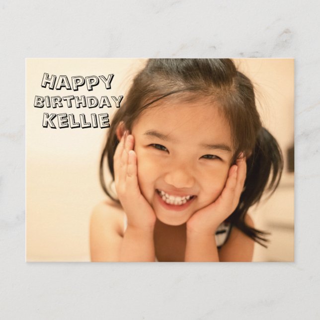 Cartão Postal Birthday Card for Her beautiful special picture (Frente)