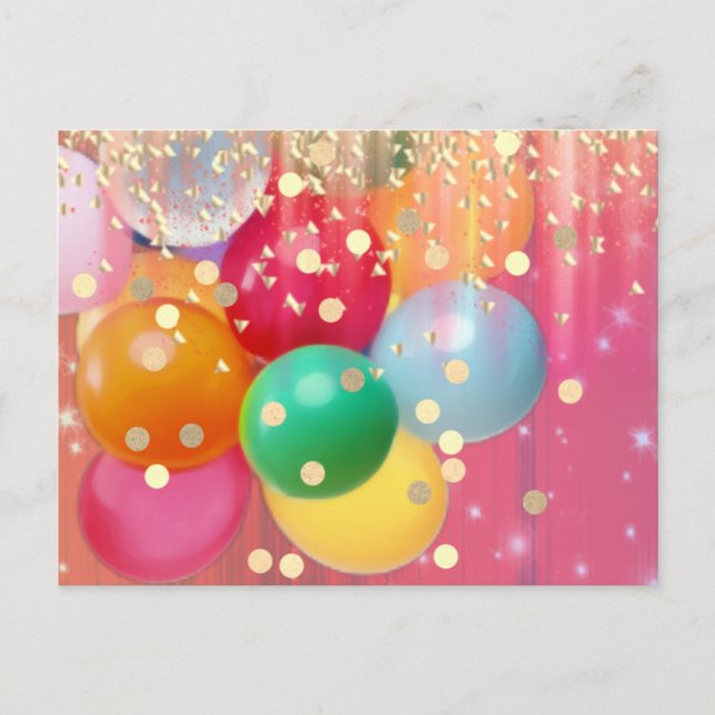 Cartão Postal Birthday Postcard (Frente)