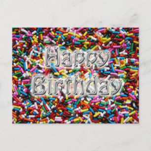 Cartão Postal Birthday Sprinkles