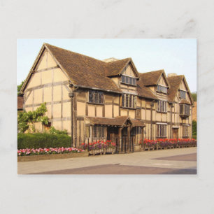 Cartão Postal Birthplace de Shakespeare, Stratford-on-Avon
