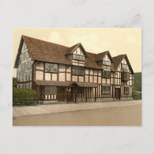 Cartão Postal Birthplace de Shakespeare, Stratford-on-Avon, Rein