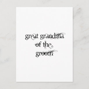 Cartão Postal Bisavó do Noivo