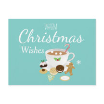 Biscoitos de Natal e feriados de chocolate quente