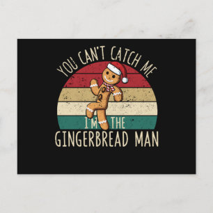 Cartão Postal Biscoitos de Natal Você não pode me pegar