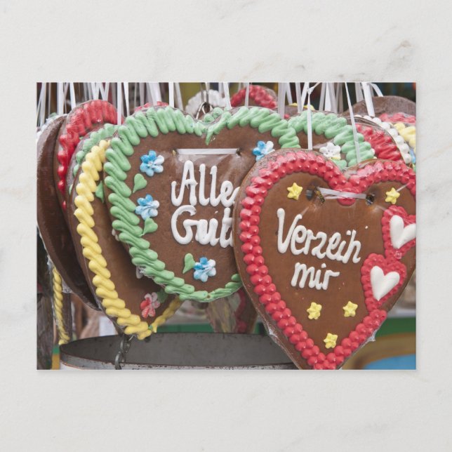 Cartão Postal Biscoitos decorativos de gengibre (Frente)
