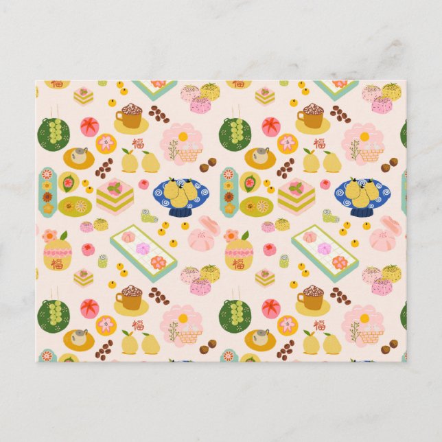 Cartão Postal Biscoitos doces chineses (Frente)