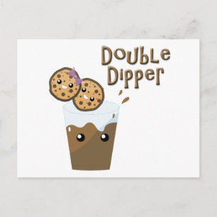 Cartão Postal Biscoitos Double Dipper e Leite
