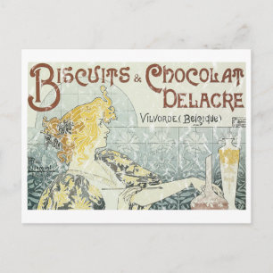 Cartão Postal Biscoitos e Chocolate Delacre - angustiado