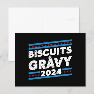 Cartão Postal Biscuits e Molho 2024 Eleição Presidencial