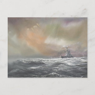 Cartão Postal Bismarck sinaliza Prinz Eugen 0959hrs o 24 de maio