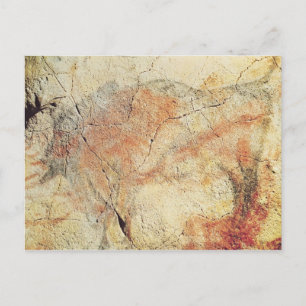 Cartão Postal Bison, das Cavernas de Altamira, c.15000 BC