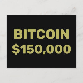 Cartão Postal Bitcoin 150000 Celebration