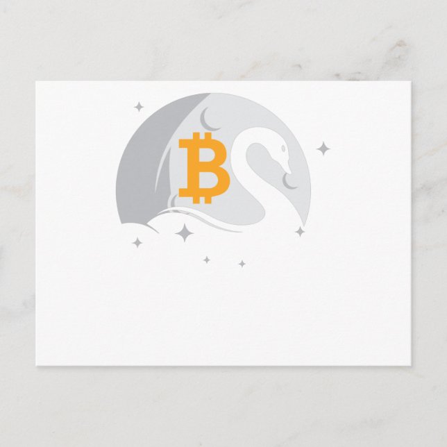 Cartão Postal Bitcoin Swan (Frente)