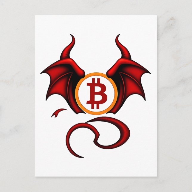 Cartão Postal Bitcoin Teufel (Frente)