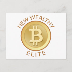 Cartão Postal Bitmoney - Nova Elite rica