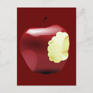 Cartão Postal Bitten Apple
