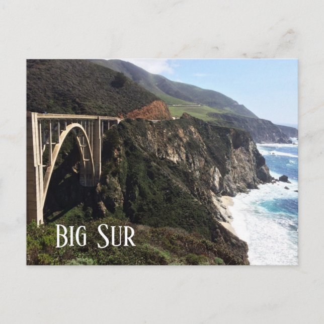 Cartão Postal Bixby Creek Bridge, Big Sur Coast, CA (Frente)