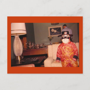 Cartão Postal Bizarre Strange Figurume De Halloween, Vintage