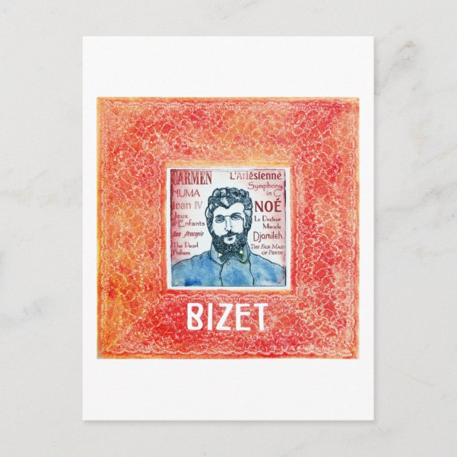 Cartão postal Bizet (Frente)