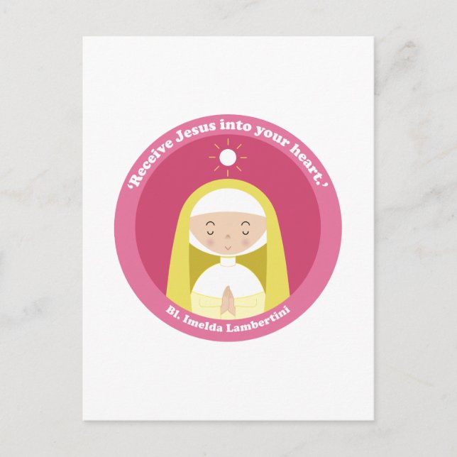 Cartão Postal Bl. Imelda Lambertini (Frente)