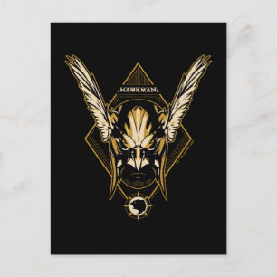 Cartão Postal Black Adam   Gráfico de Capacetes Hawkman