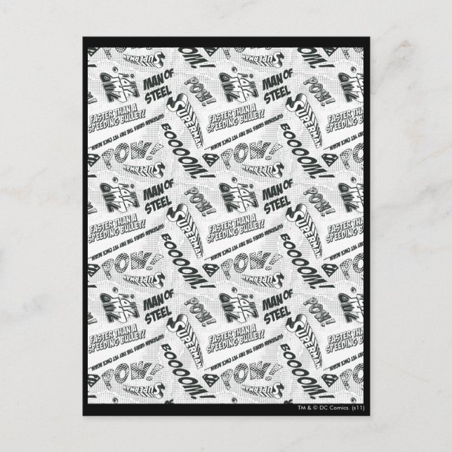 Cartão Postal Black and White Pow! (Frente)