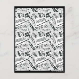 Cartão Postal Black and White Pow!