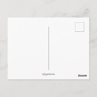 Cartão Postal black and white sketch of Mountains