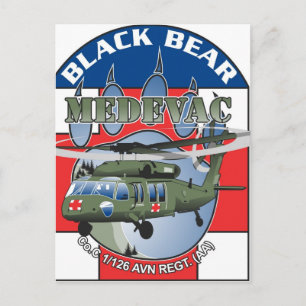 Cartão postal Black Bear Medivac
