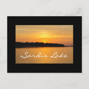 Cartão postal Black Bord Sardis Lake Sunset