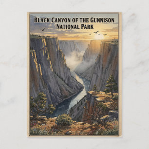 Cartão Postal Black Canyon of the Gunnison Viagem Clássica