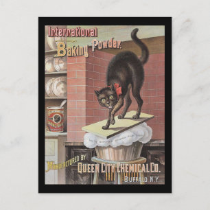Cartão Postal Black Cat Baking Soda Buffalo Nova Iorque