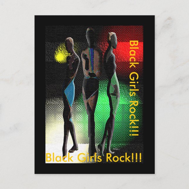 Cartão Postal Black Girls Rock! (Frente)