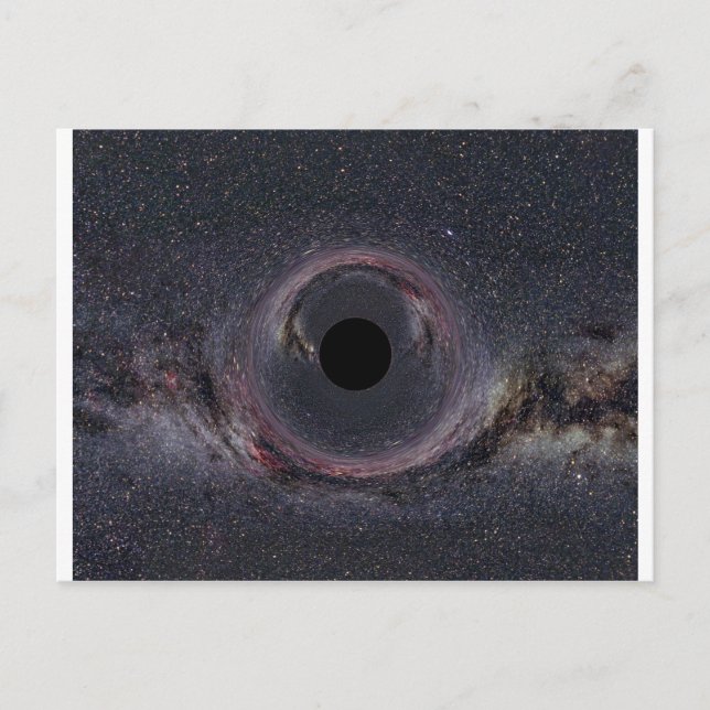 Cartão Postal Black Hole Milky Way (Frente)