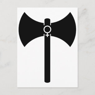 Cartão Postal Black Labrys