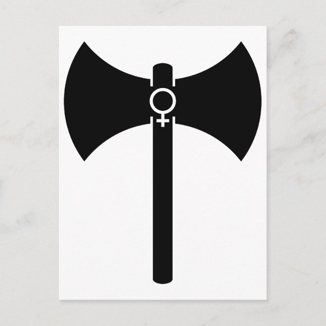 Cartão Postal Black Labrys (Frente)