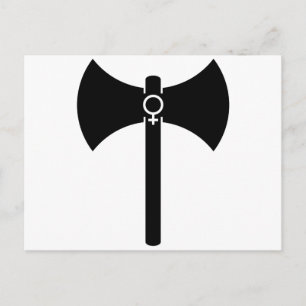 Cartão Postal Black Labrys