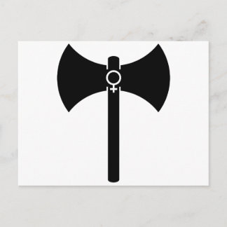 Cartão Postal Black Labrys