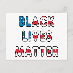 Cartão Postal Black Lives é importante BLM