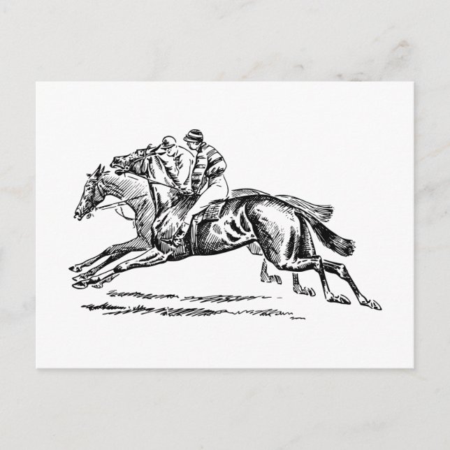 Cartão Postal BLACK n WHITE DERBY INVITATION (Frente)