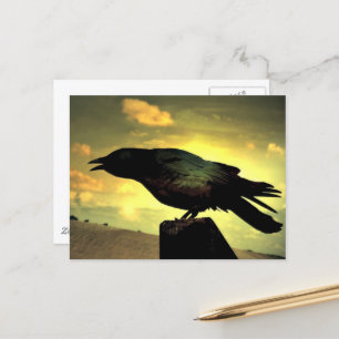 Cartão Postal Black Raven